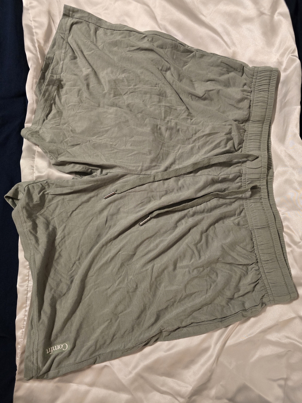 Comfrt - Adult's Pull-On Casual Shorts in Burgundy, Sage & Tan - Set of 3 - Picture 5 of 10